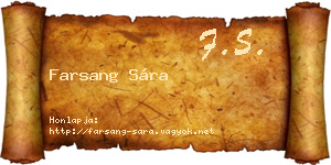 Farsang Sára névjegykártya